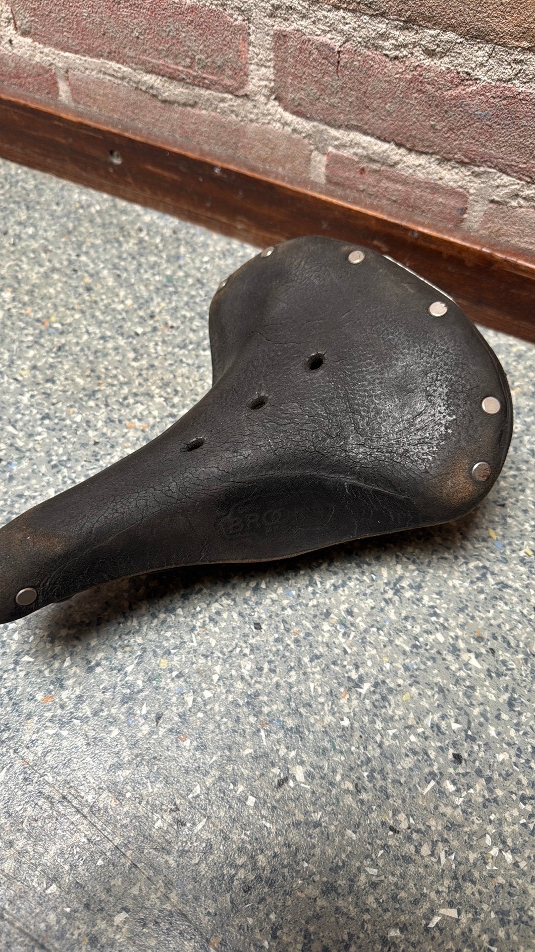 Brooks B66 Zadel - Klassiek Lederen Fietszadel, Gebruikt, Leer, Ophalen of Verzenden, Zadel