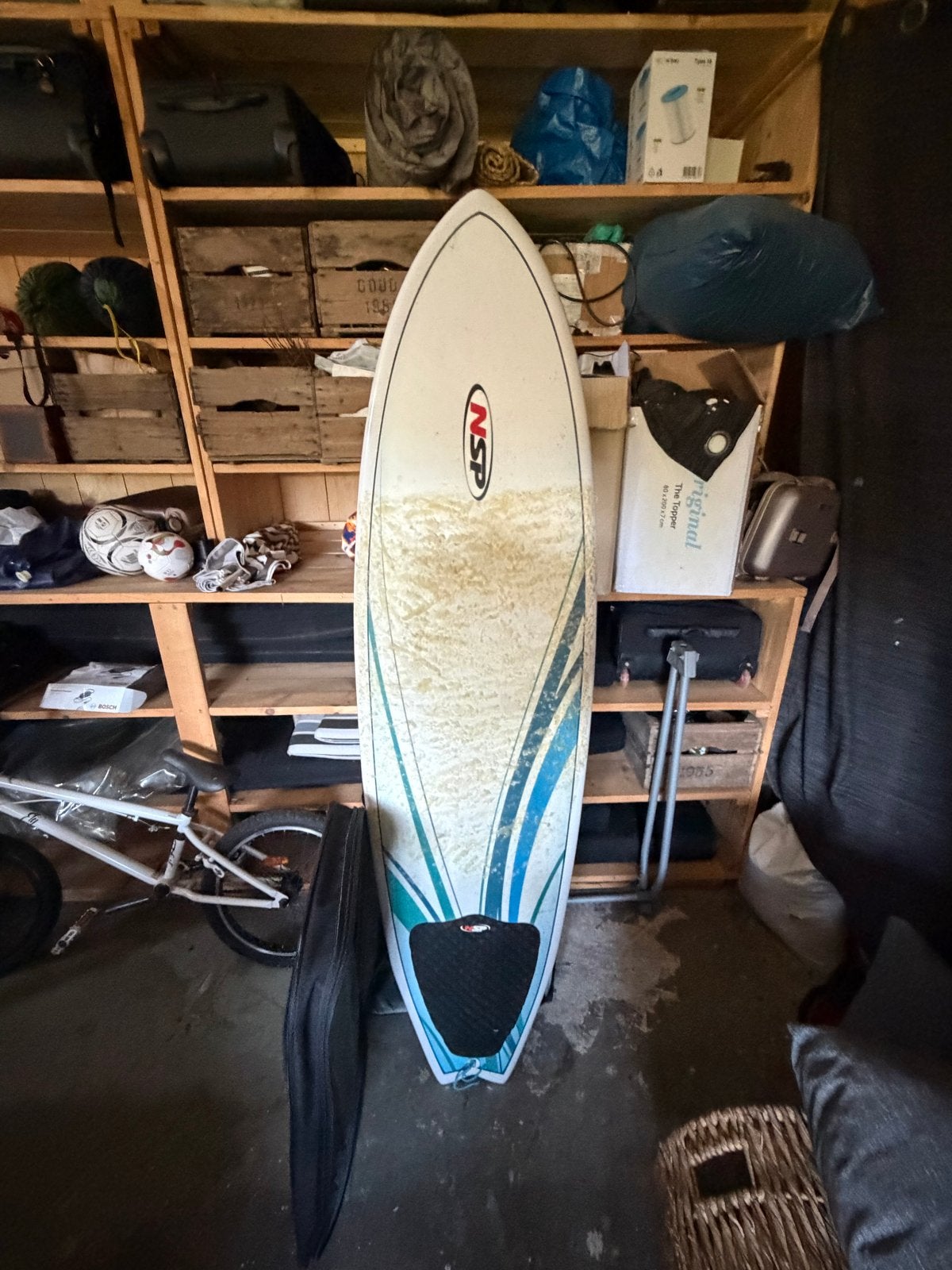 NSP Surfplank - Ideaal voor beginners en gevorderden, Watersport en Boten, Golfsurfen, Ophalen of Verzenden, Gebruikt, Funboard