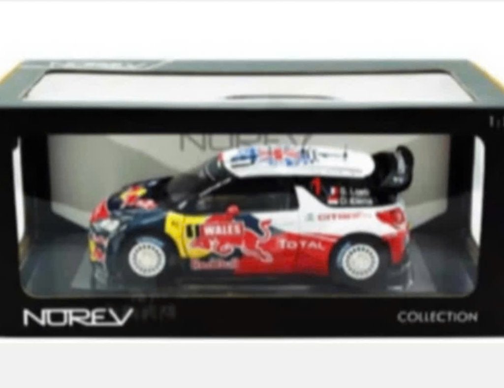 Citroen DS3 WRC Rallye GB 2011 NOREV Loeb 1/18 ref: 181557, Hobby en Vrije tijd, Modelauto's | 1:18, Verzenden, Nieuw, Auto, Norev