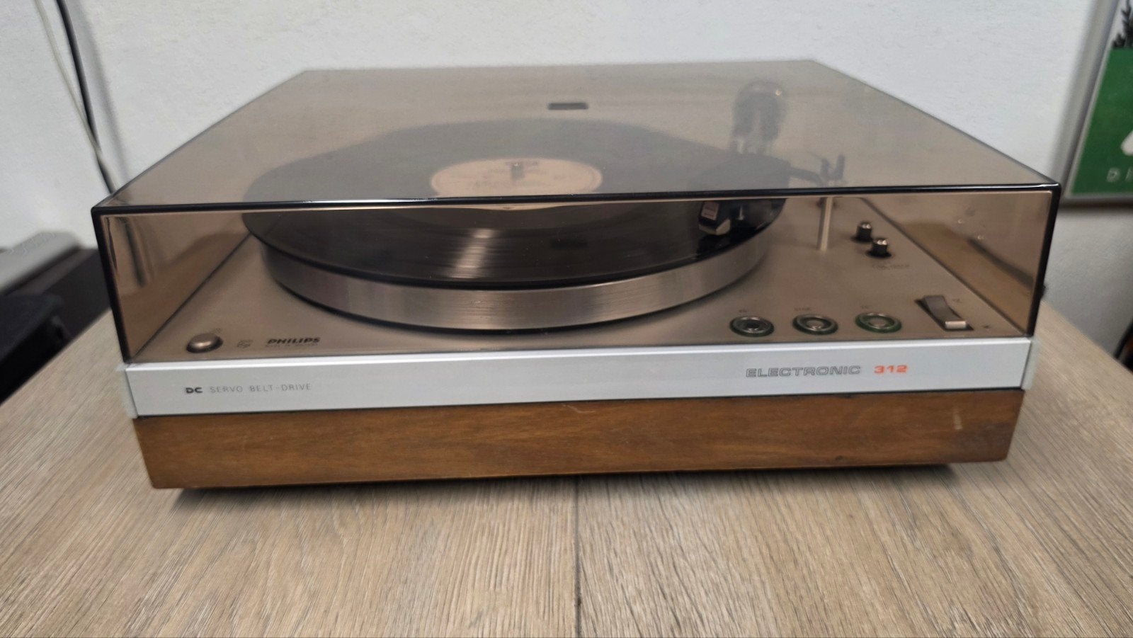Philips Electronic 312 vintage platenspeler, Audio, Tv en Foto, Platenspelers, Ophalen, Philips, Automatisch, Info@philips.com