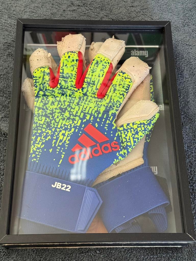 Gedragen handschoenen Justin Bijlow, Verzamelen, Sportartikelen en Voetbal, Ophalen of Verzenden, Gebruikt, Feyenoord, Overige typen