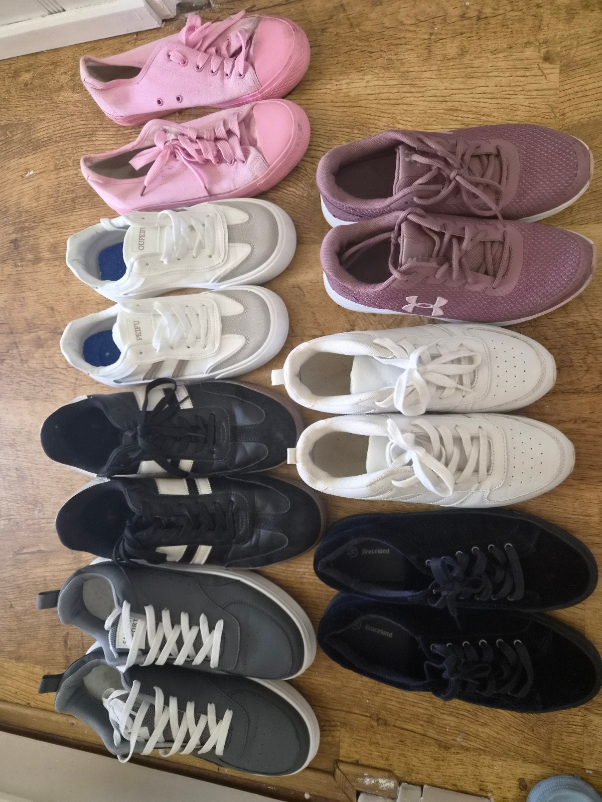 Diverse collectie sneakers en schoenen, Kleding | Dames, Schoenen, Ophalen, Gedragen, Roze, Sneakers of Gympen