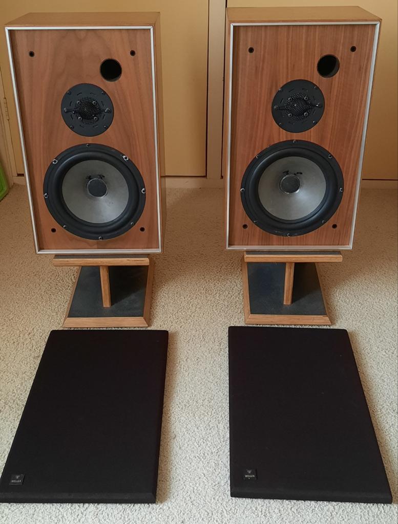 Te koop wellex E2002 luidsprekers   ✅️, Audio, Tv en Foto, Luidsprekers, Front, Rear of Stereo speakers, 120 watt of meer, Overige merken