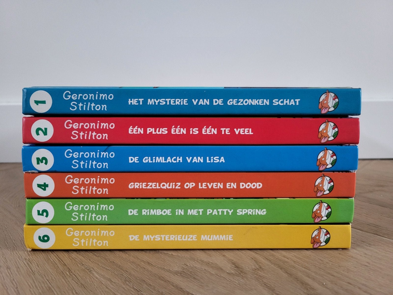 6 boeken van Geronimo Stilton - deel 1 t/m 6, Ophalen of Verzenden, Zo goed als nieuw, Geronimo Stilton, Fictie algemeen