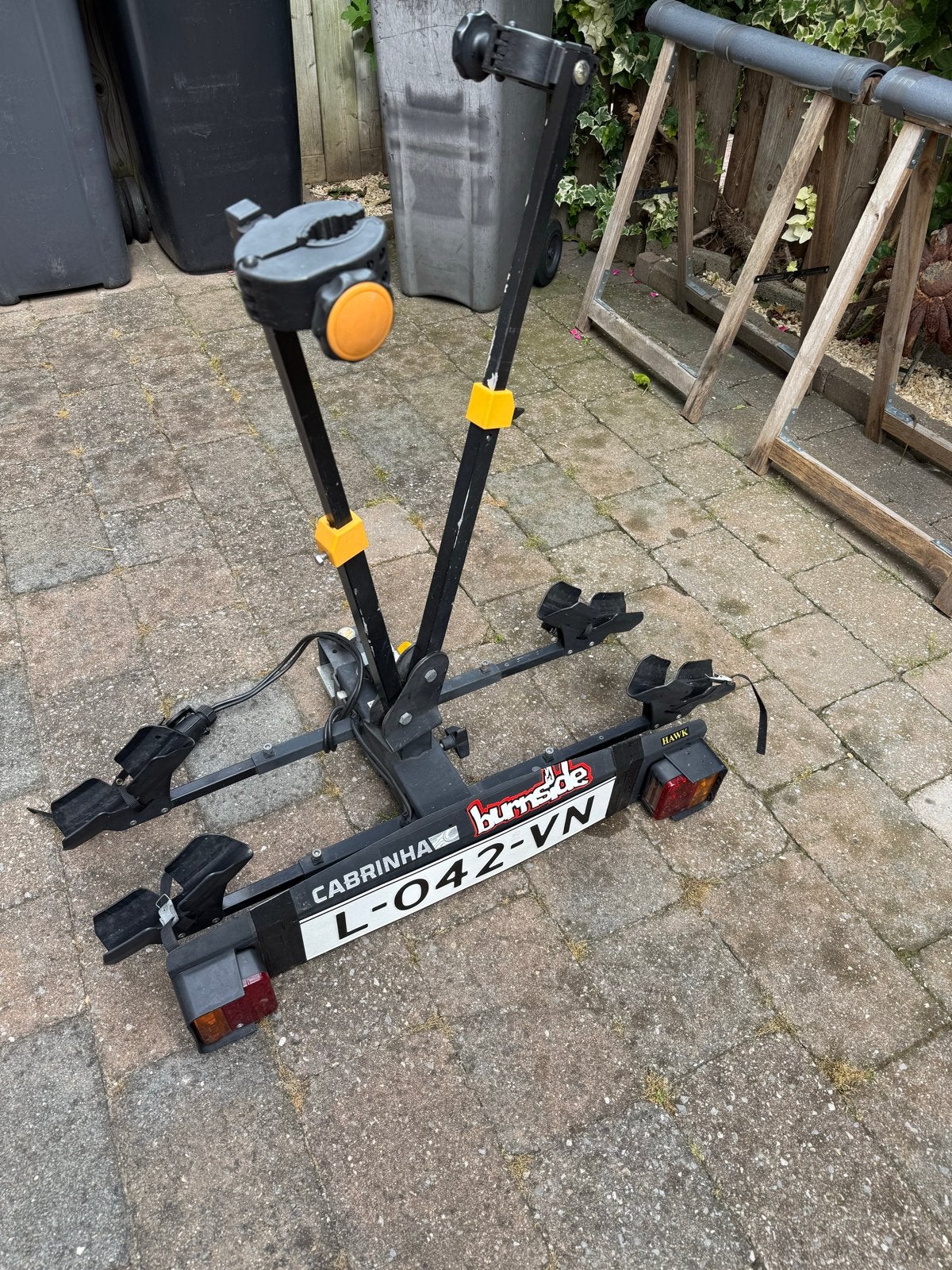 Hawk trekhaak fietsendrager voor 2 fietsen, Ophalen, 2 fietsen, Gebruikt, Trekhaakdrager