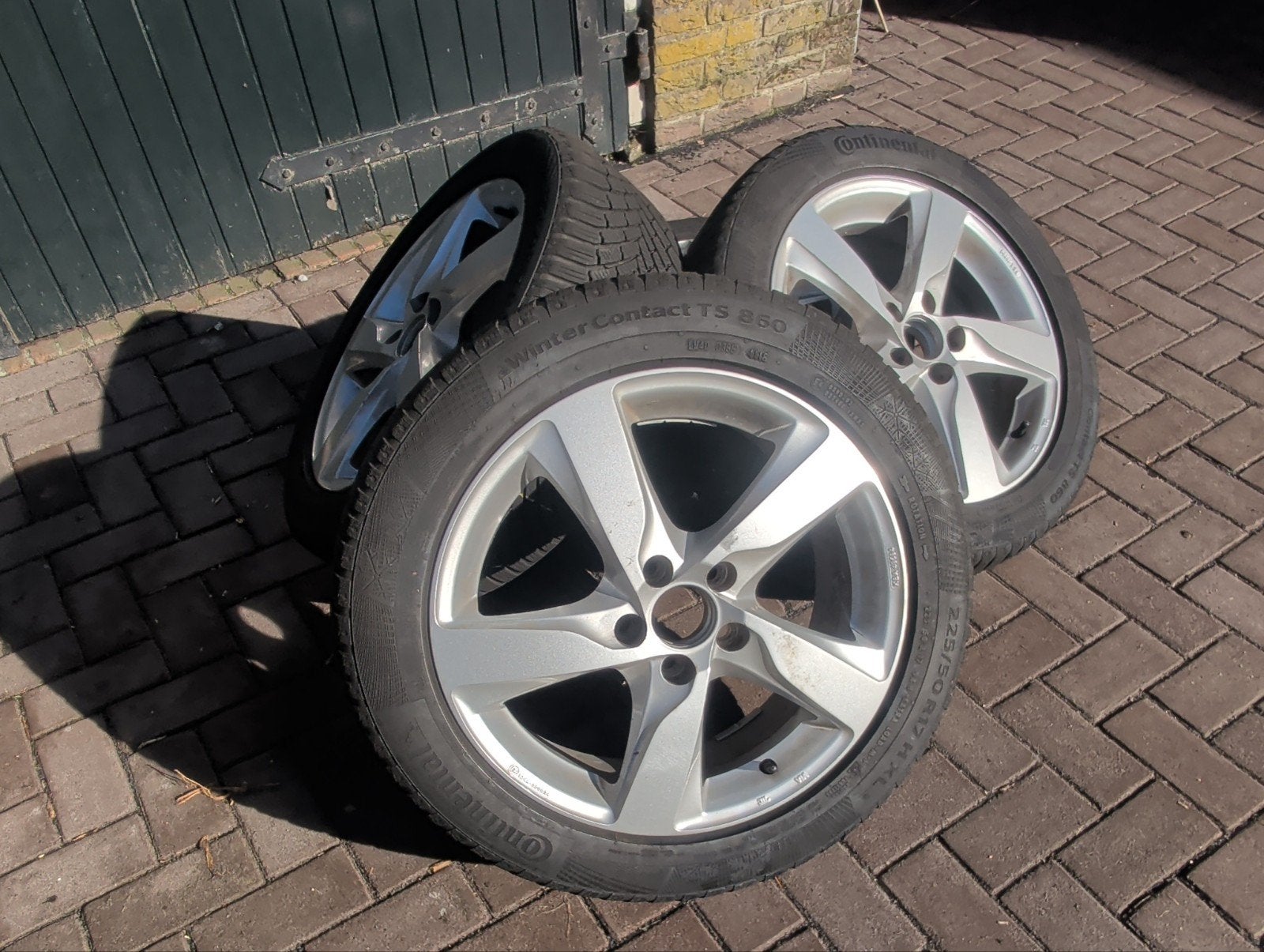 Volvo velgen met Continental winterbanden 255/50/R17, Ophalen, Gebruikt, 255 mm, Banden en Velgen