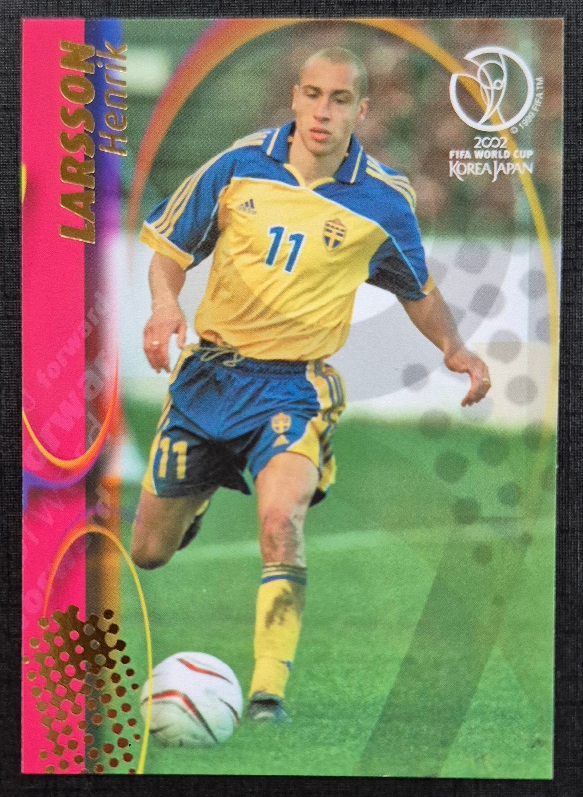 Panini Henrik Larsson - Zweden, WK 2002, Verzamelen, Ophalen of Verzenden, Zo goed als nieuw, Buitenlandse clubs, Poster, Plaatje of Sticker