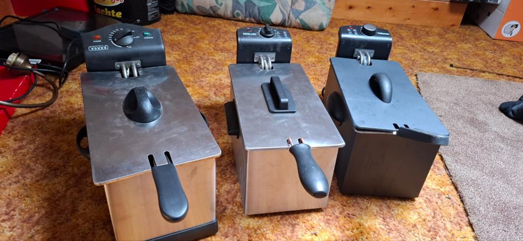 3 x frituurpan in 1 koop, Ophalen, Zo goed als nieuw