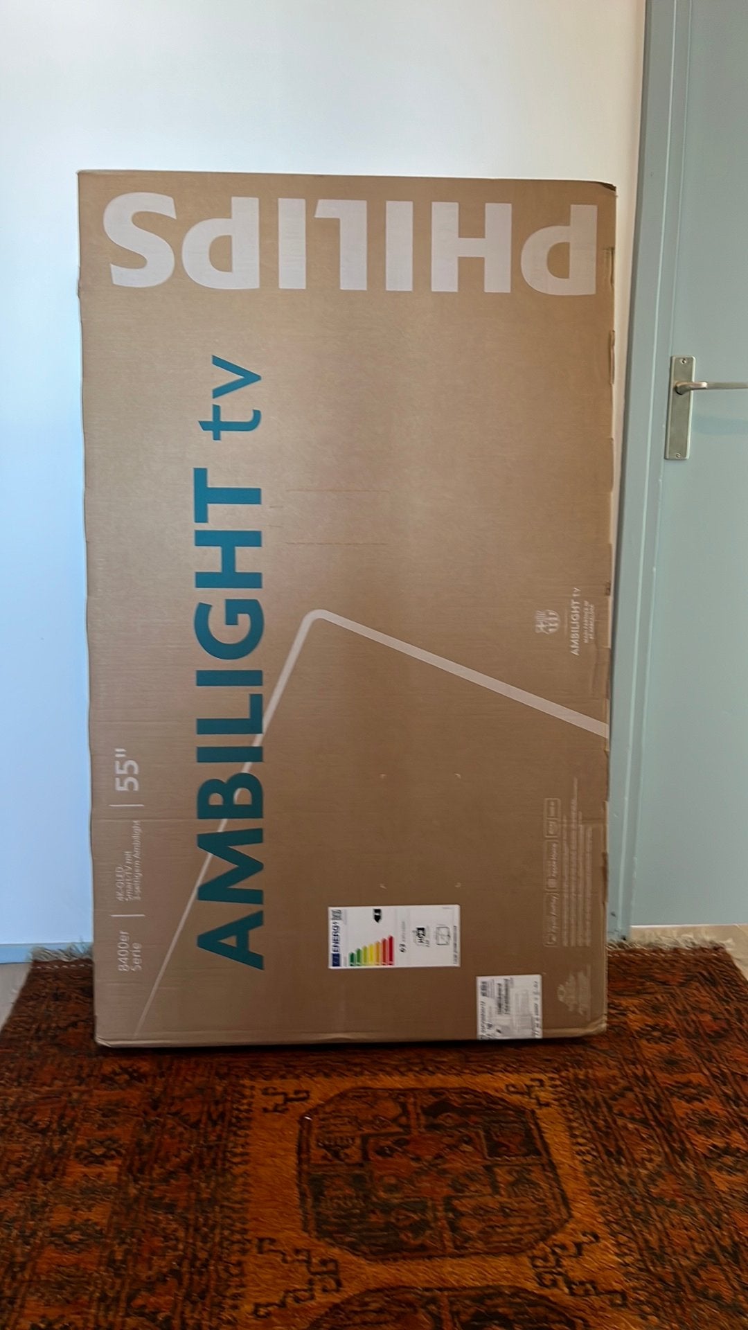 4K-QLED smart tv 55” met ambilight philips 8400 serie, Ophalen, Philips, QLED, Nieuw