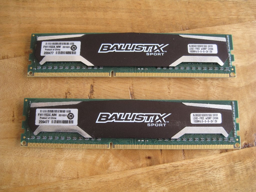 Crucial Ballistix Sport DDR3 16 GB geheugenkit (2x8GB), Computers en Software, RAM geheugen, Ophalen, DDR3, Zo goed als nieuw