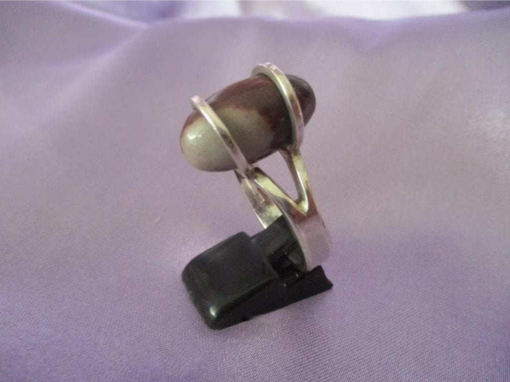 Zilveren 'Shiva Lingam' ring Ø 20,6 mm - Unicaat -, Sieraden, Tassen en Uiterlijk, Ringen, 20 of groter, Verzenden, Nieuw, Dame of Heer
