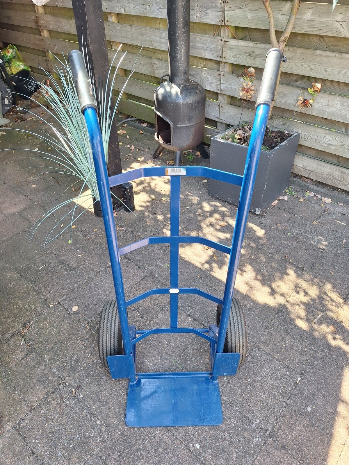 Stevige steekwagen zgan met goede harde banden, Doe-het-zelf en Verbouw, Transportwagens, Ophalen of Verzenden