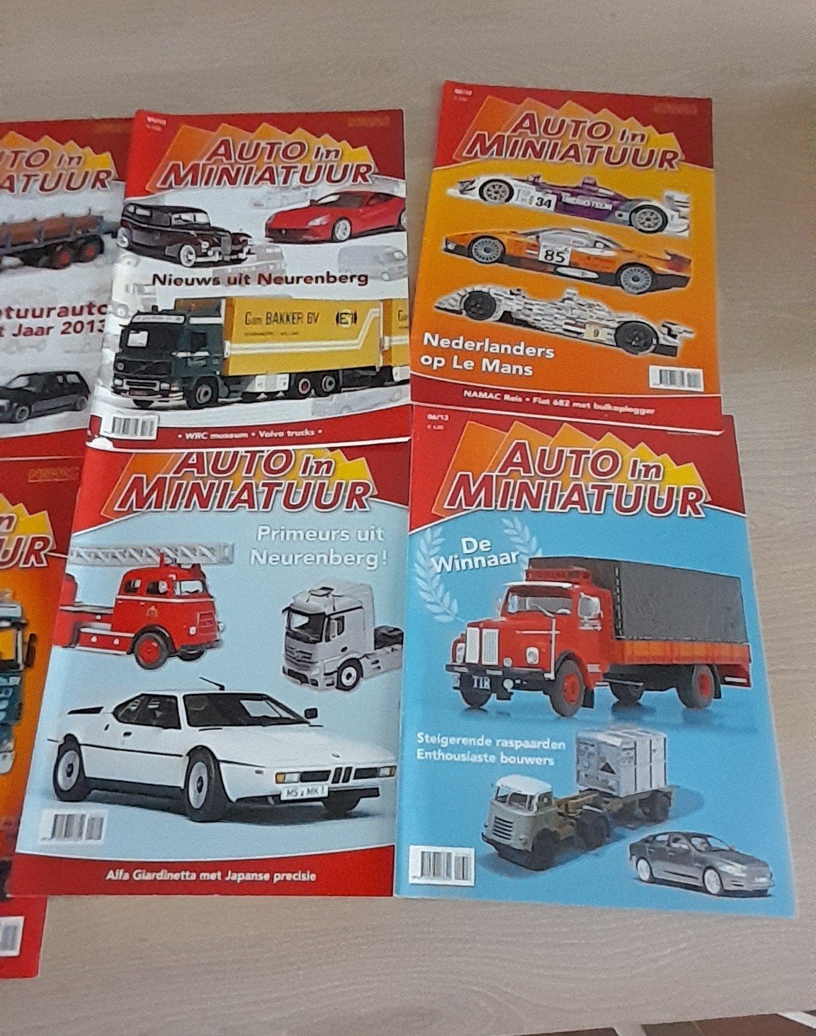 7x Auto in Miniatuur tijdschriften 2012-2013, Ophalen of Verzenden