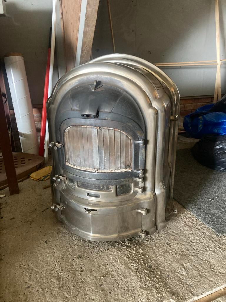 Vintage Houtkachel - Gebruikt, Ophalen, Gebruikt, Houtkachel, Vrijstaand
