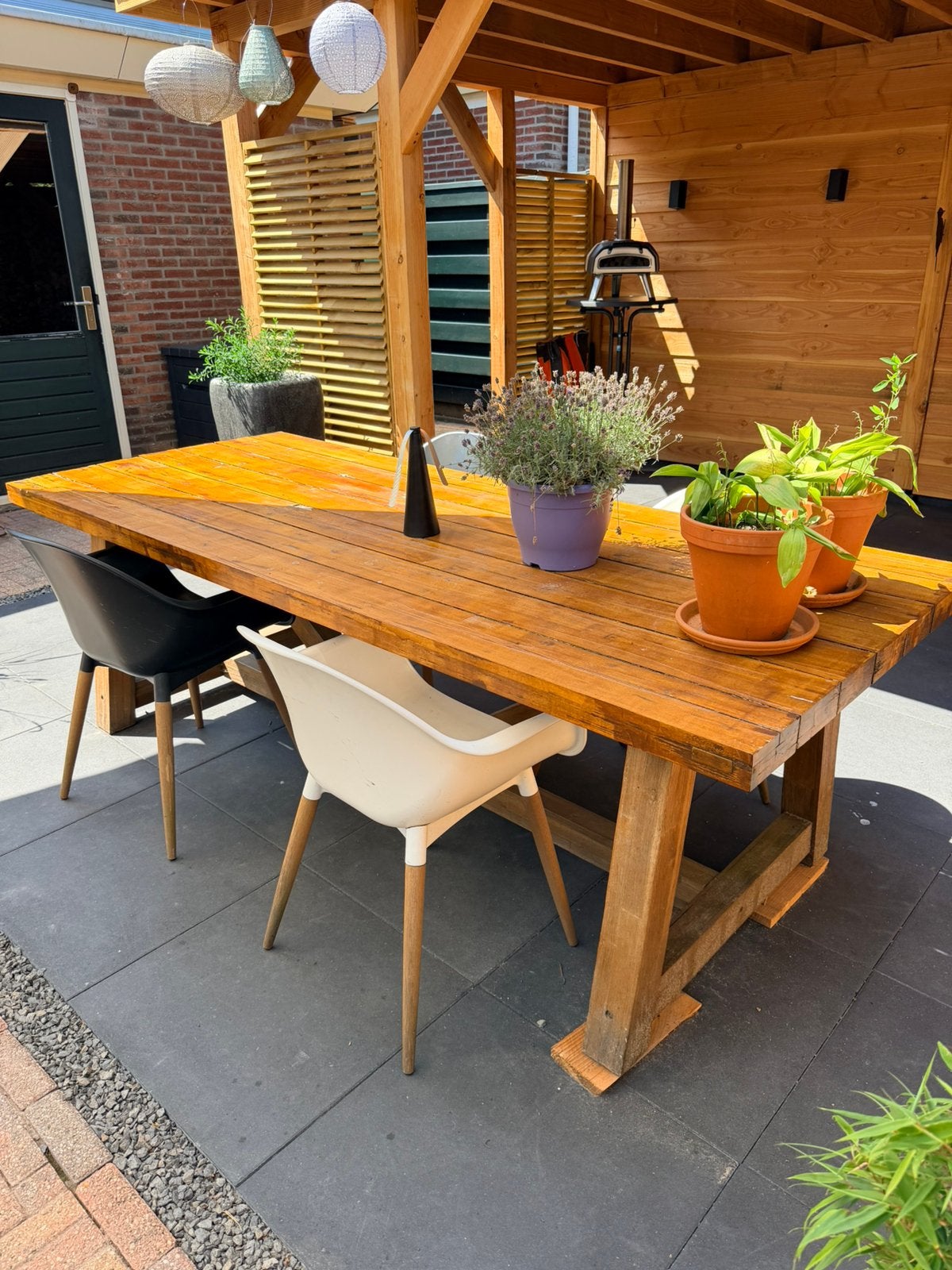 Tuintafel, Ophalen, Gebruikt, Eettafel, 8 zitplaatsen