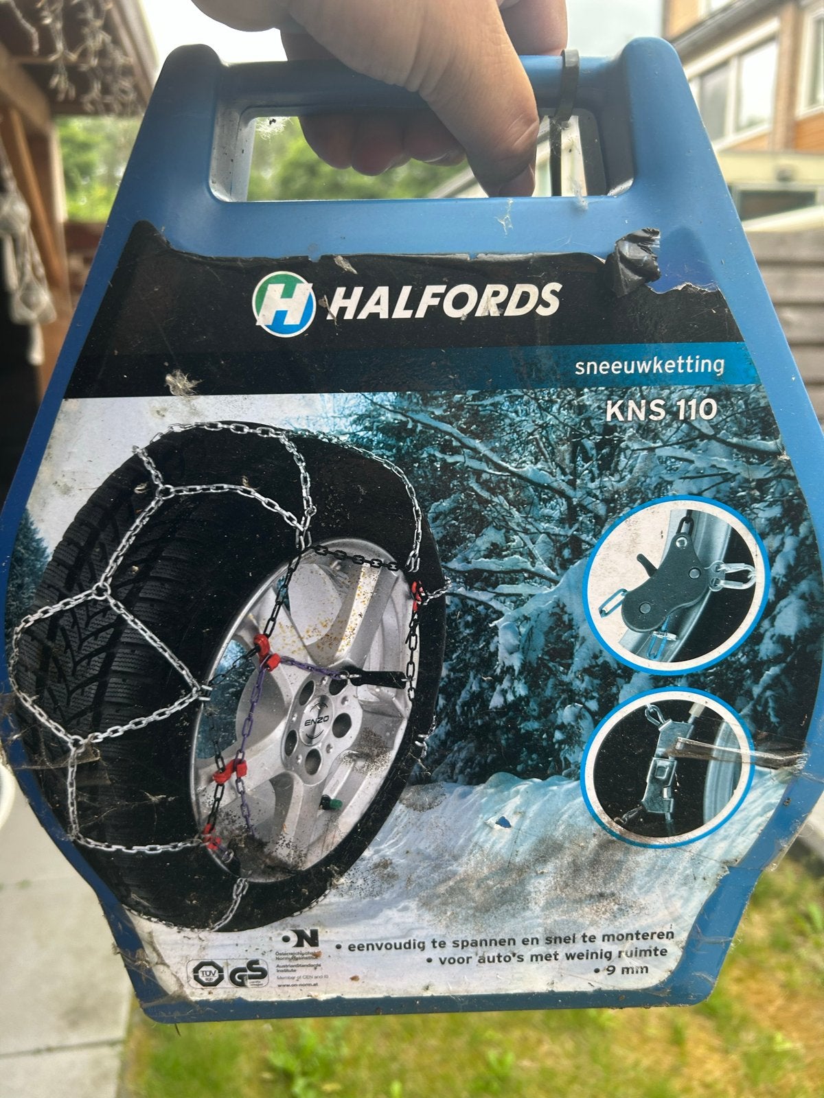 Halfords sneeuwkettingen KNS 110, Ophalen of Verzenden, Zo goed als nieuw