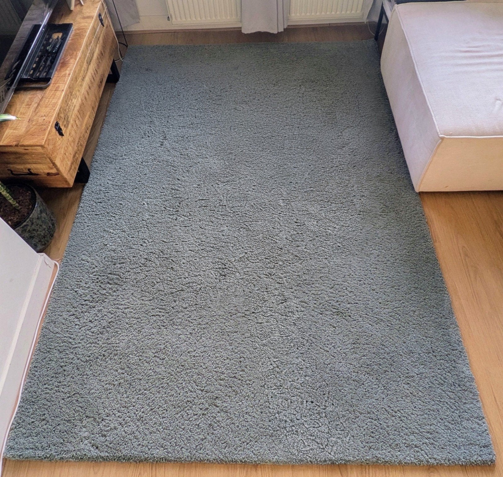 Groot hoogpolig IKEA vloerkleed 170x240cm - ZGAN, Ophalen, 150 tot 200 cm, 200 cm of meer, Grijs