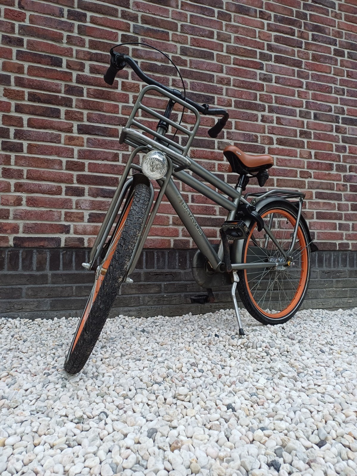 Batavus Damesfiets met voordrager - Zo goed als nieuw, Fietsen en Brommers, Ophalen, Terugtraprem, (Extra) lage instap, Batavus