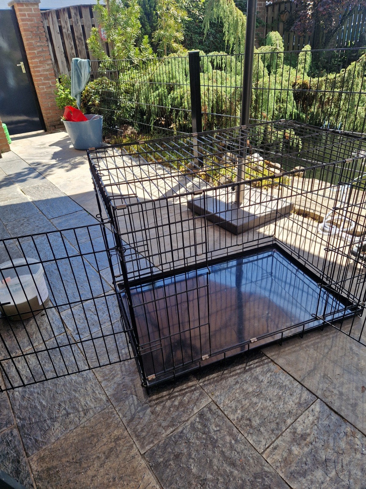 Honden bench, Dieren en Toebehoren, Hondenhokken, Ophalen, Zo goed als nieuw, Minder dan 65 cm