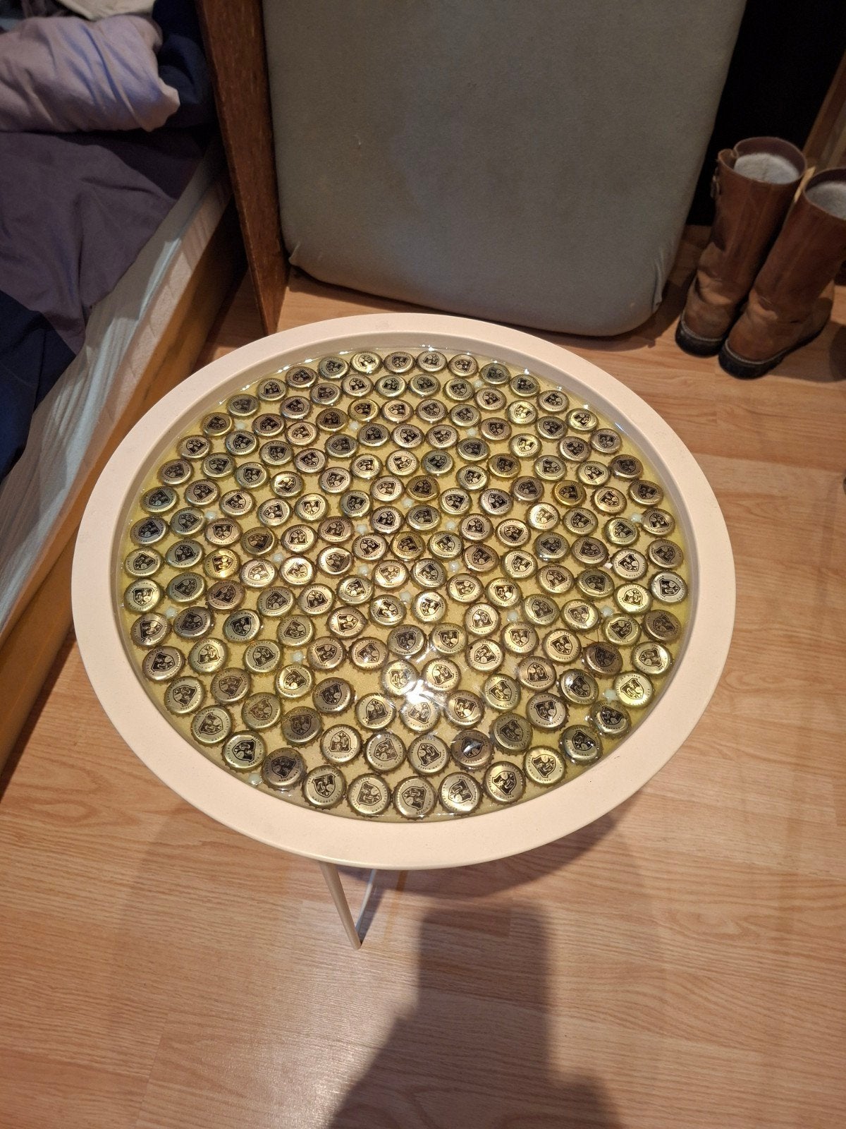 Hertog Jan bierdoppen bijzettafel, Ophalen of Verzenden, Flesje(s), Hertog Jan