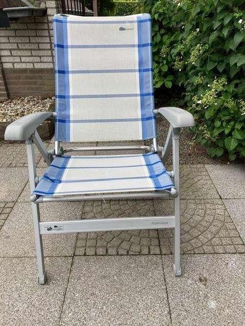 Dukdalf Stoel Cha Cha, lichtgewicht, inklapbaar., Ophalen, Zo goed als nieuw, Aluminium, Verstelbaar