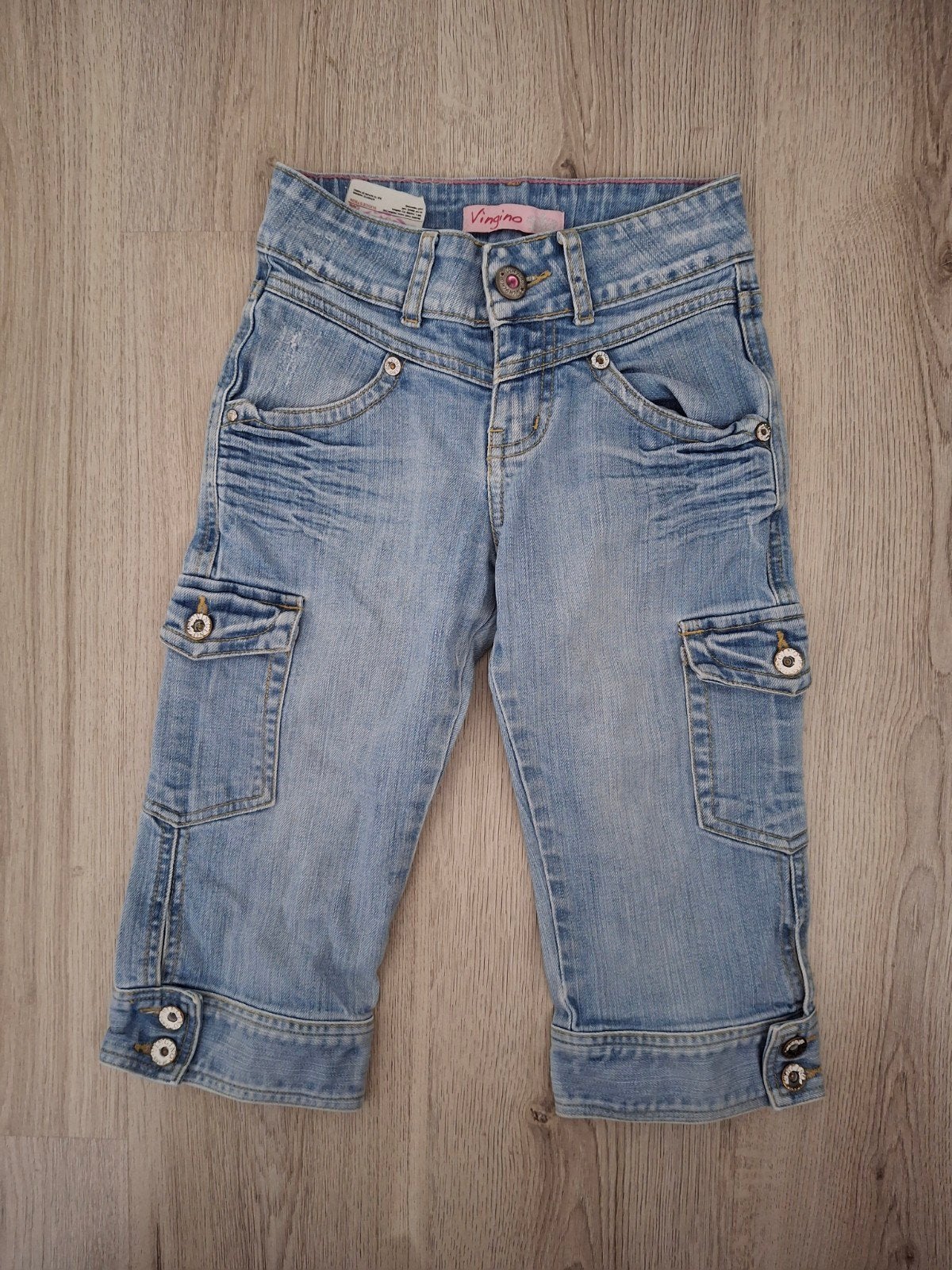 Vingino capri jeans voor meisjes maat 10 140, Broek, Meisje, Ophalen of Verzenden, Zo goed als nieuw