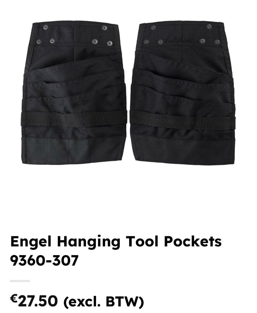 Hanging tool pockets Engel werkbroek, Ophalen of Verzenden, Nieuw, Heren, Broek