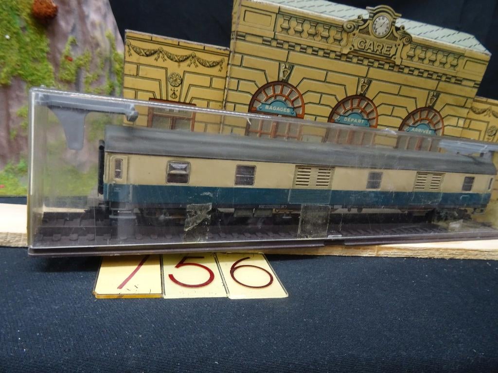 5756=Rowa 3149 bagage rijtuig van de Duitse spoorwegen.125, Hobby en Vrije tijd, Modeltreinen | H0, Gebruikt, Gelijkstroom, Trix