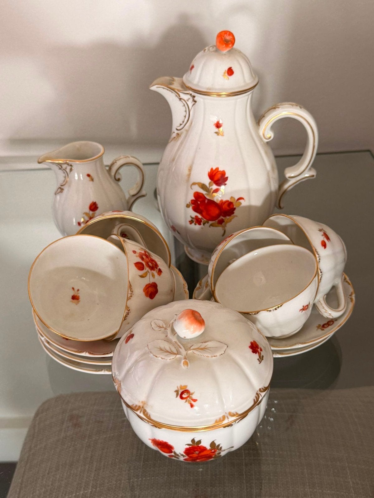 Nymphenburg Koffieservies Porselein Serie 2054, Ophalen