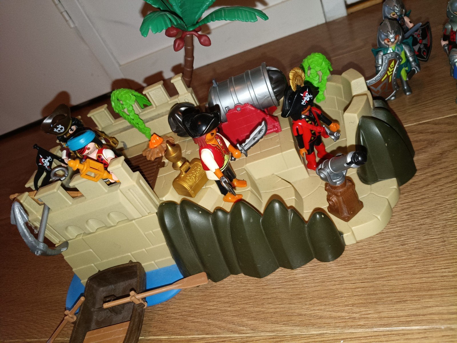 Playmobil piraten en ridders, Pirates, Complete set, Ophalen of Verzenden, Zo goed als nieuw