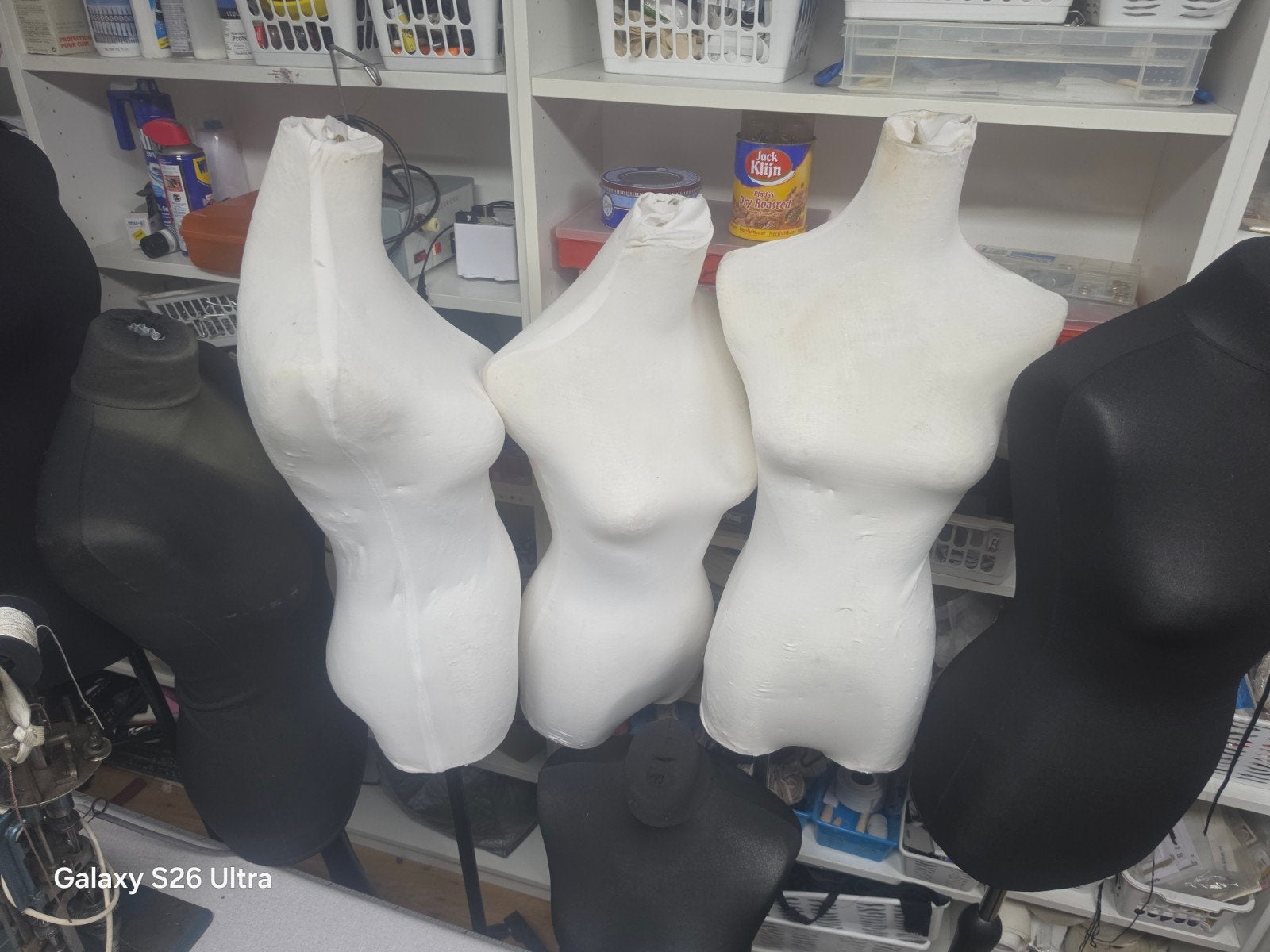 Diverse paspoppen - wit en zwart, Ophalen