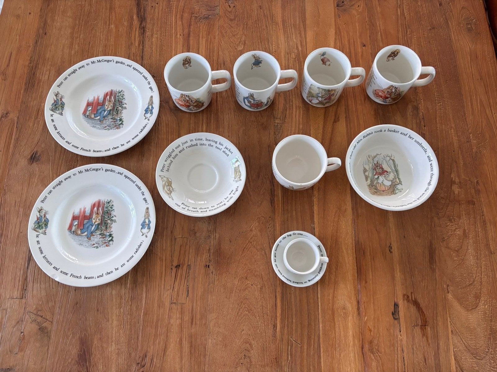 Wedgwood Peter Rabbit Servies - Compleet Set, Ophalen, Klassiek, Zo goed als nieuw, Wedgwood