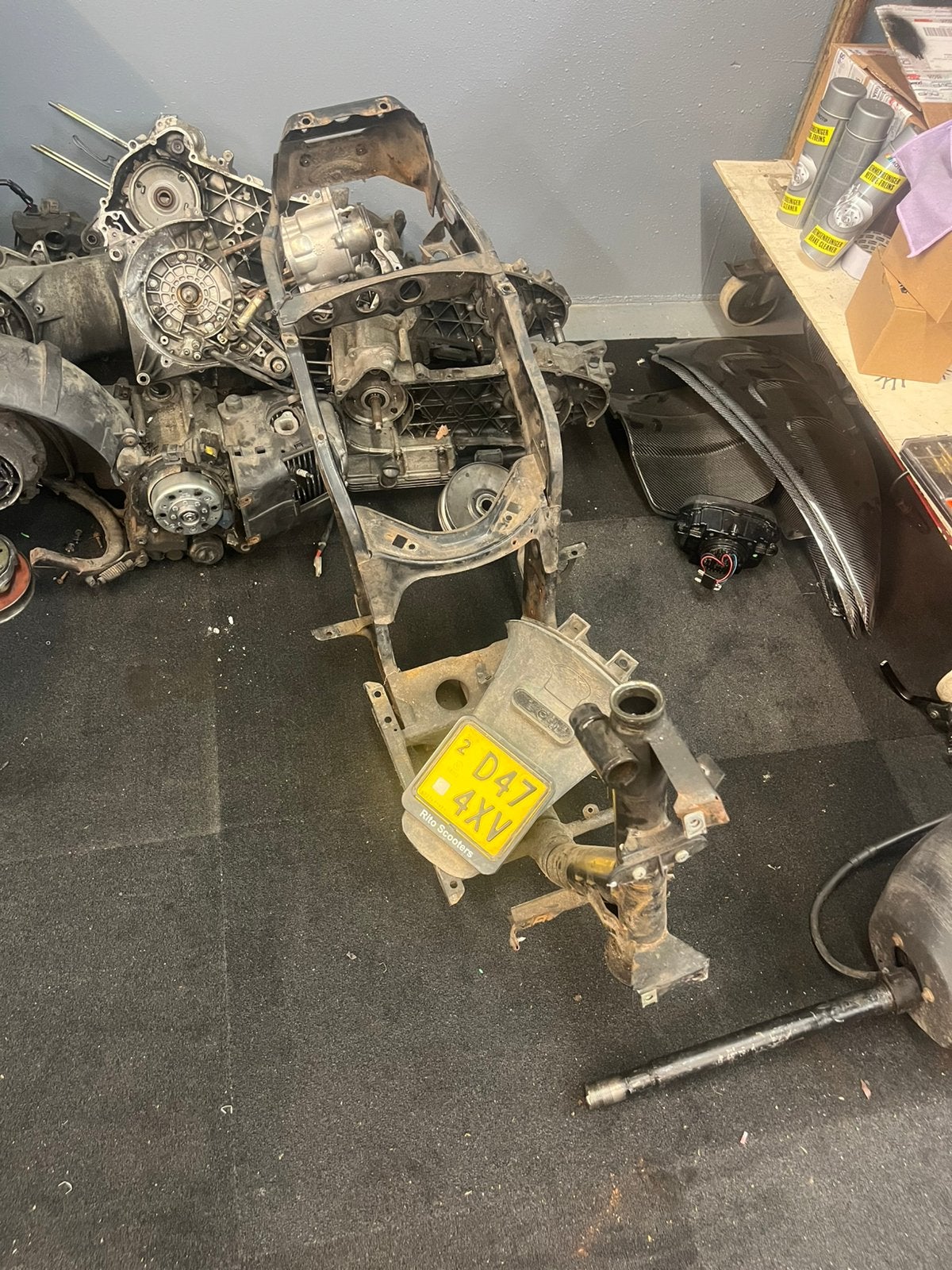 piaggio zip brom frame, Fietsen en Brommers, Scooters | Piaggio, Maximaal 45 km/u, Zip, Ophalen of Verzenden, Zo goed als nieuw