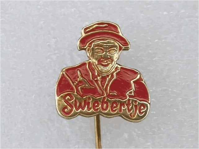 SP2063 Speldje Swiebertje rood, Verzamelen, Speldjes, Pins en Buttons, Ophalen of Verzenden, Gebruikt, Overige onderwerpen