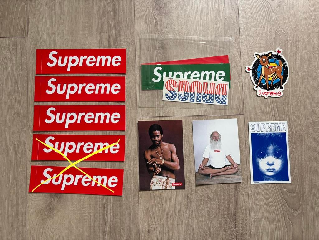 Supreme Sticker Collectie: Green Box Logo, Al Green, Ophalen of Verzenden, Nieuw, Merk