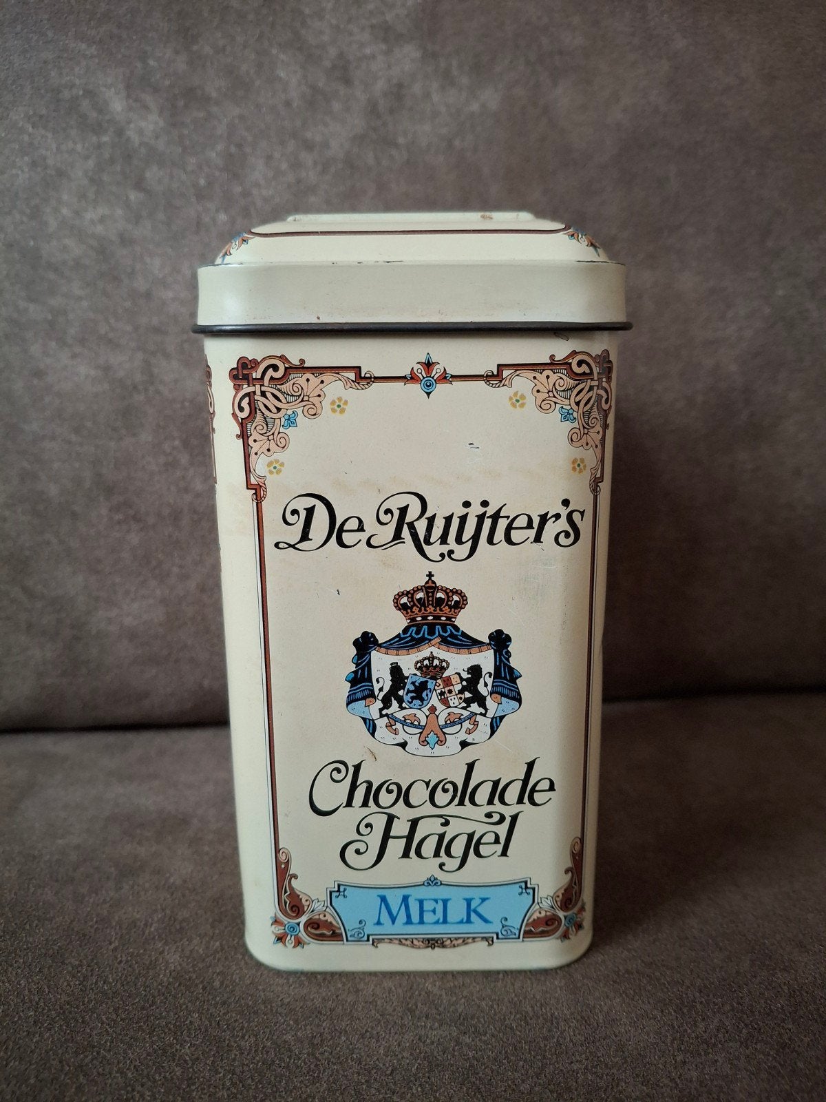Mooi blikje De Ruijter's - Chocolade hagel, Verzamelen, Ophalen of Verzenden, Gebruikt