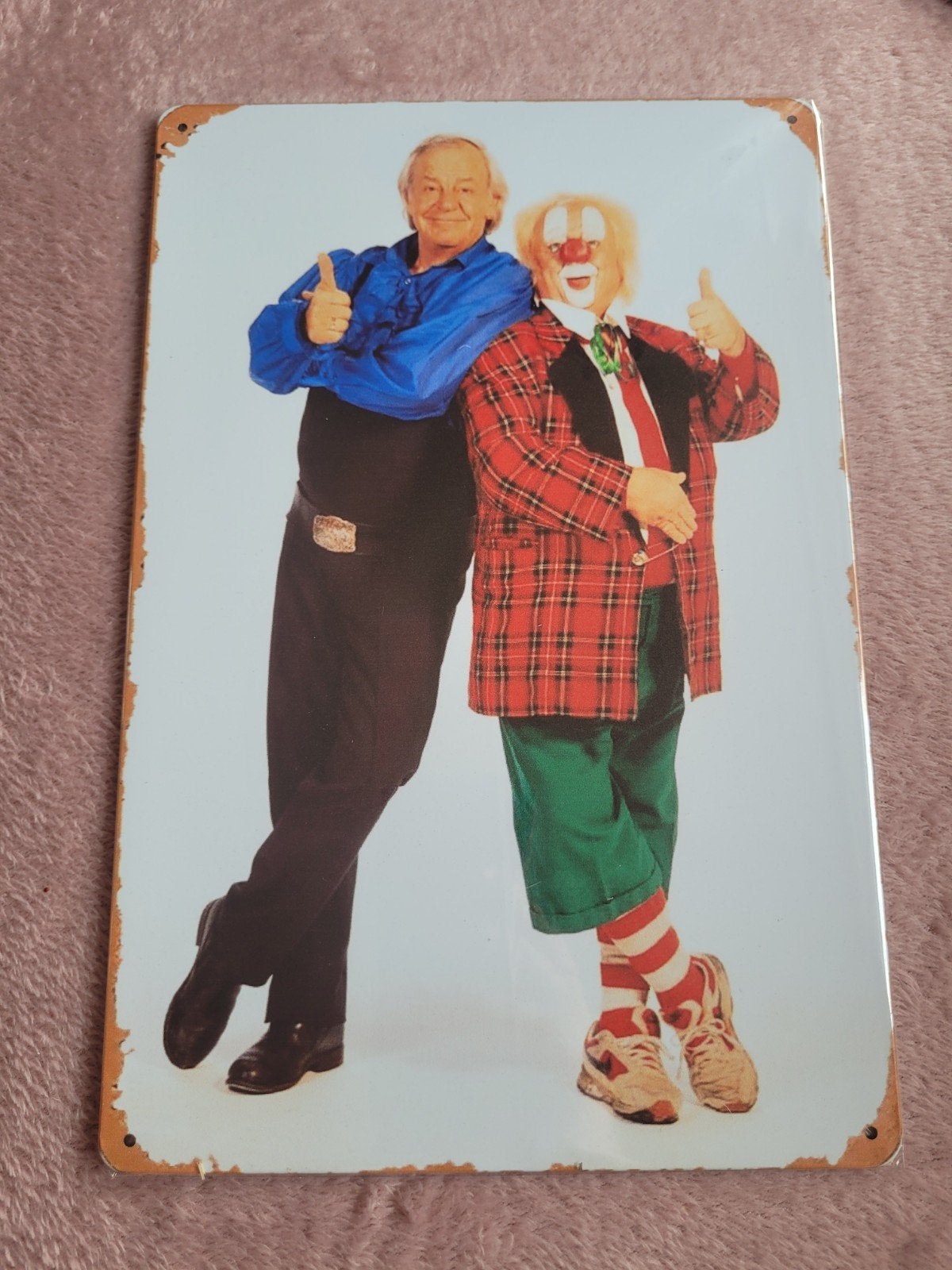 Bassie en Adriaan metalen bord 20x30 cm, Huis en Inrichting, Minder dan 50 cm, Overige typen, Nieuw, Ophalen of Verzenden
