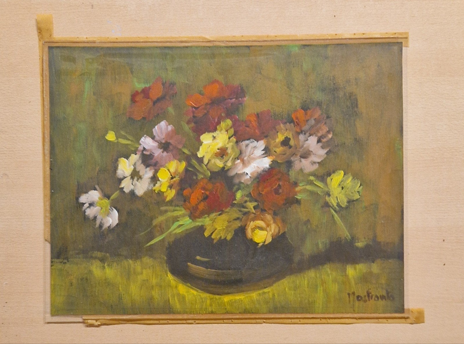 Mosfronto/Mostouto, Klassiek Bloemstilleven., Antiek en Kunst, Kunst | Schilderijen | Klassiek, Ophalen