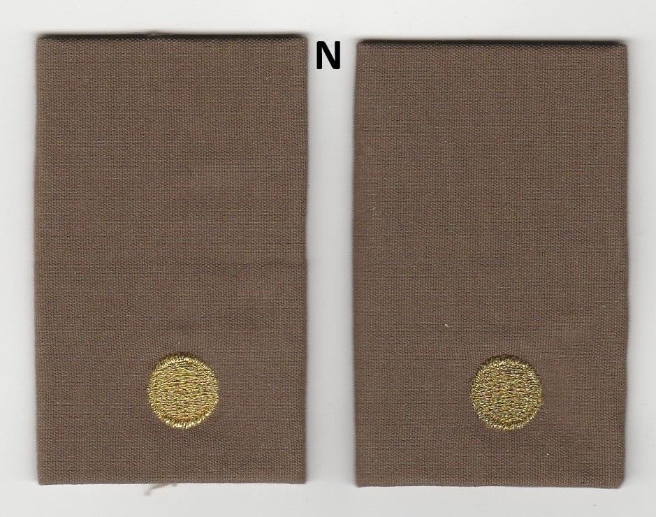 set rangen epauletten Vaandrig / Adjudant (N), Verzenden, Landmacht, Nederland, Embleem of Badge