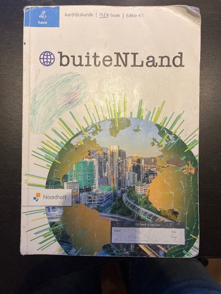 Aardrijkskunde buitenland boek, Gelezen, Noordhoff, HAVO, Ophalen of Verzenden