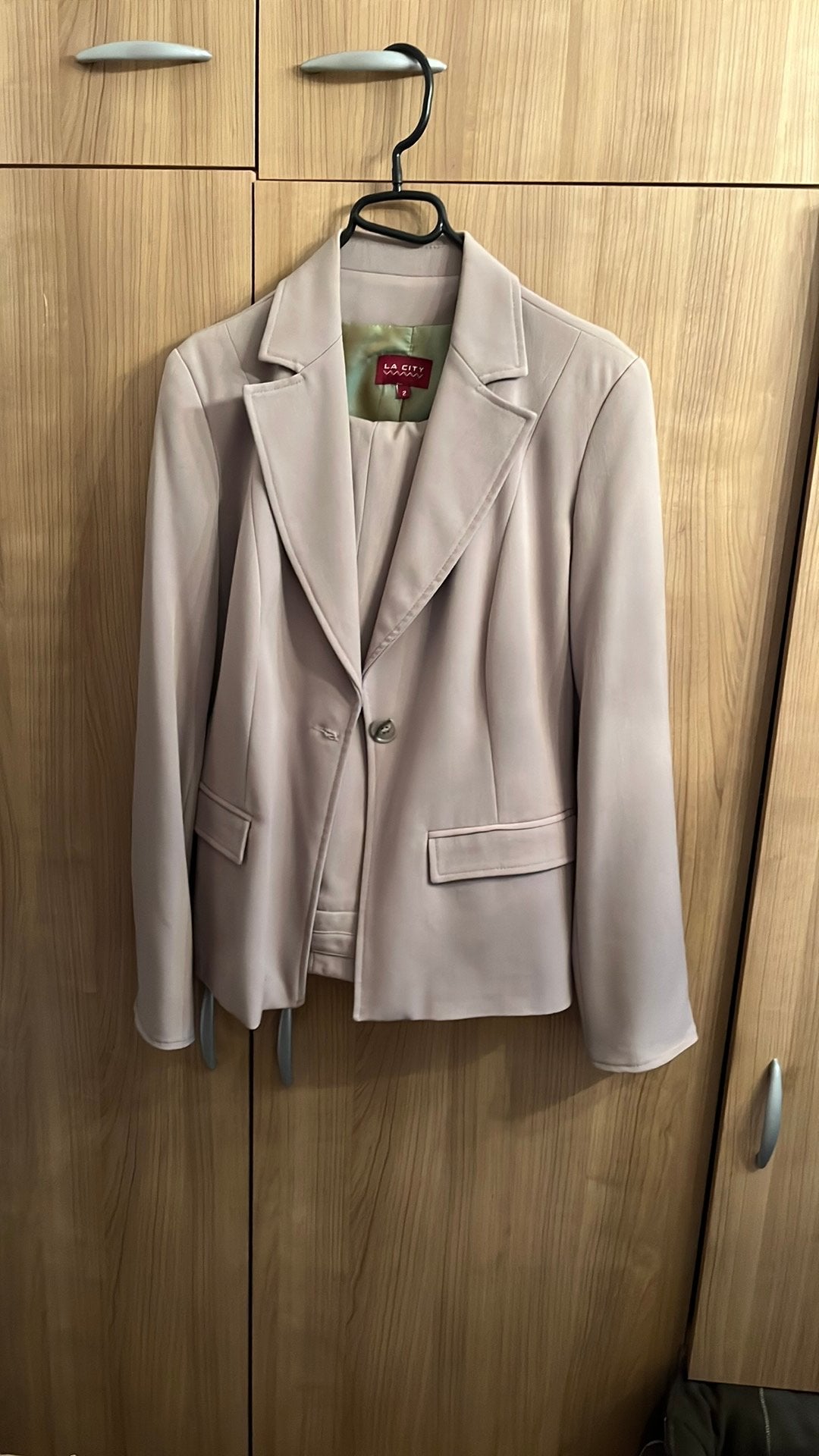 Broek met jasje, Kostuum of Pak, Beige, Zo goed als nieuw, Ophalen