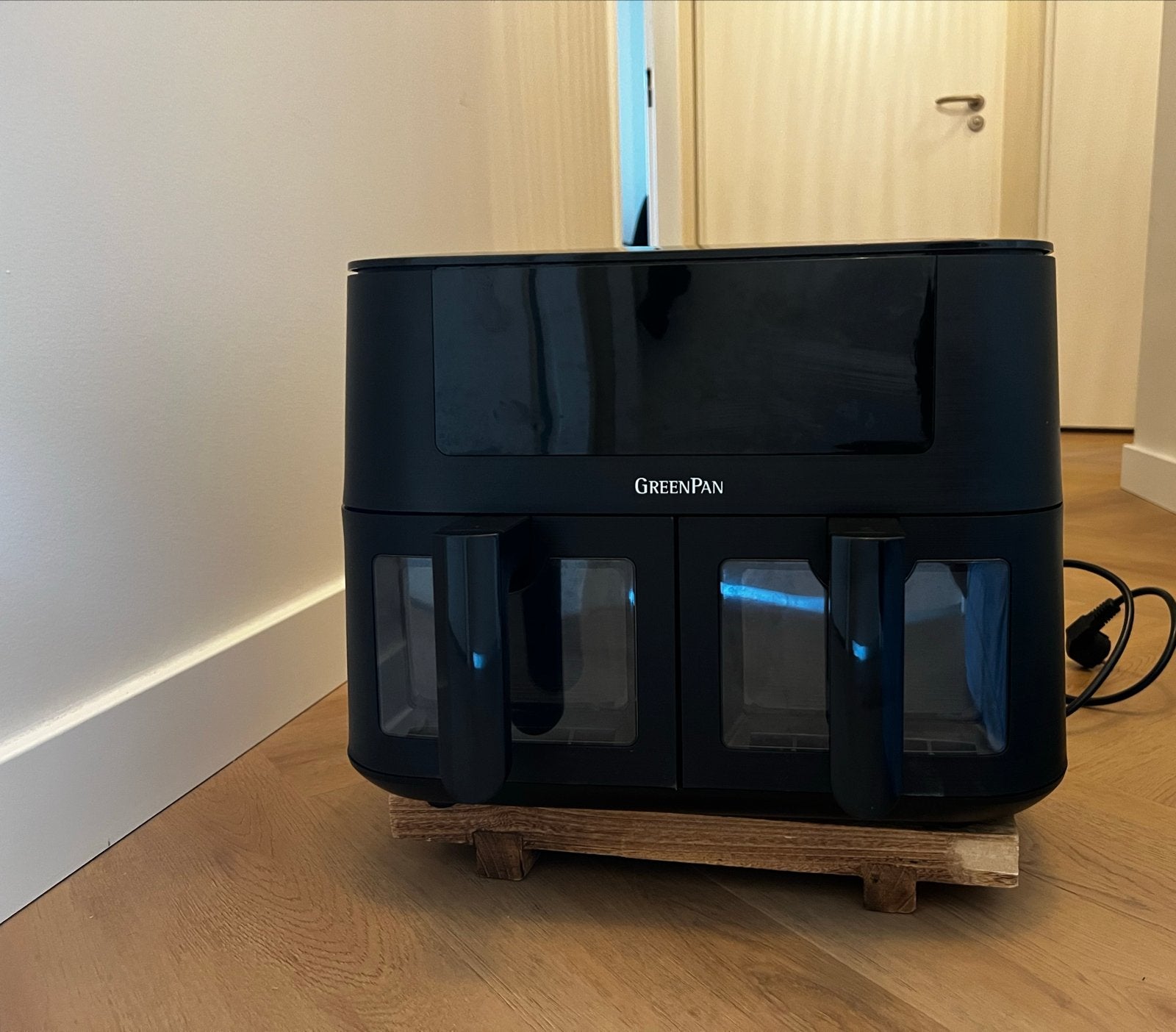 GreenPan Dual Zone Airfryer 8L - Zo goed als nieuw, Witgoed en Apparatuur, Airfryers, Ophalen, Zo goed als nieuw, Airfryer XXL