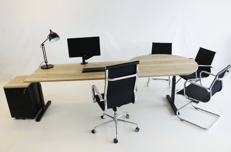 Directie bureau | Manager bureau | Bureau met vergaderstuk, Ophalen of Verzenden, In hoogte verstelbaar, Nieuw