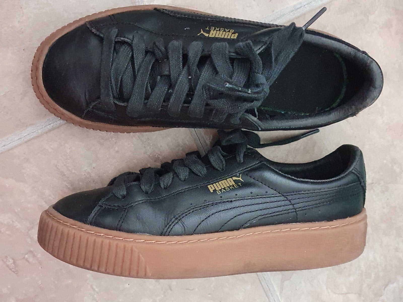 Puma Basket Platform sneakers maat 37 zwart, Puma, Zwart, Ophalen of Verzenden, Sneakers of Gympen
