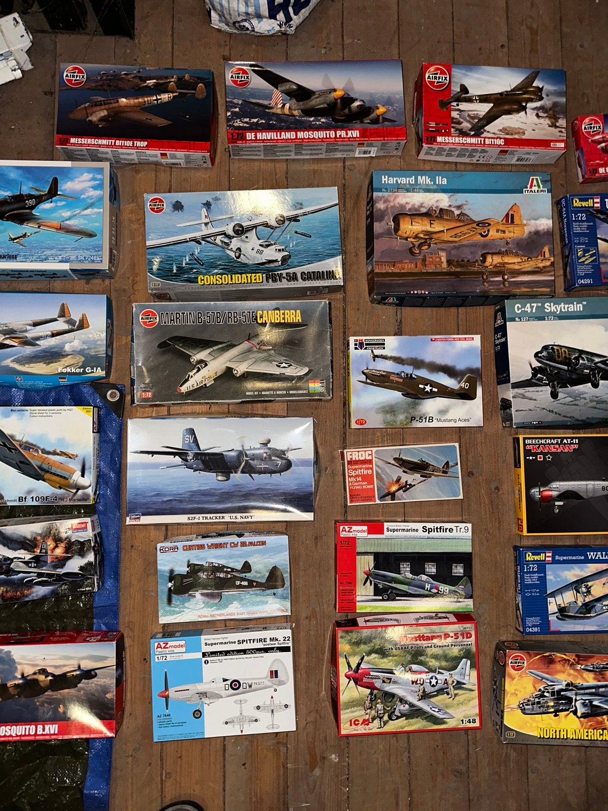 26 modelbouw vliegtuigen 1:72 en 1:48 – Airfix, Revell, etc, Ophalen of Verzenden, Zo goed als nieuw