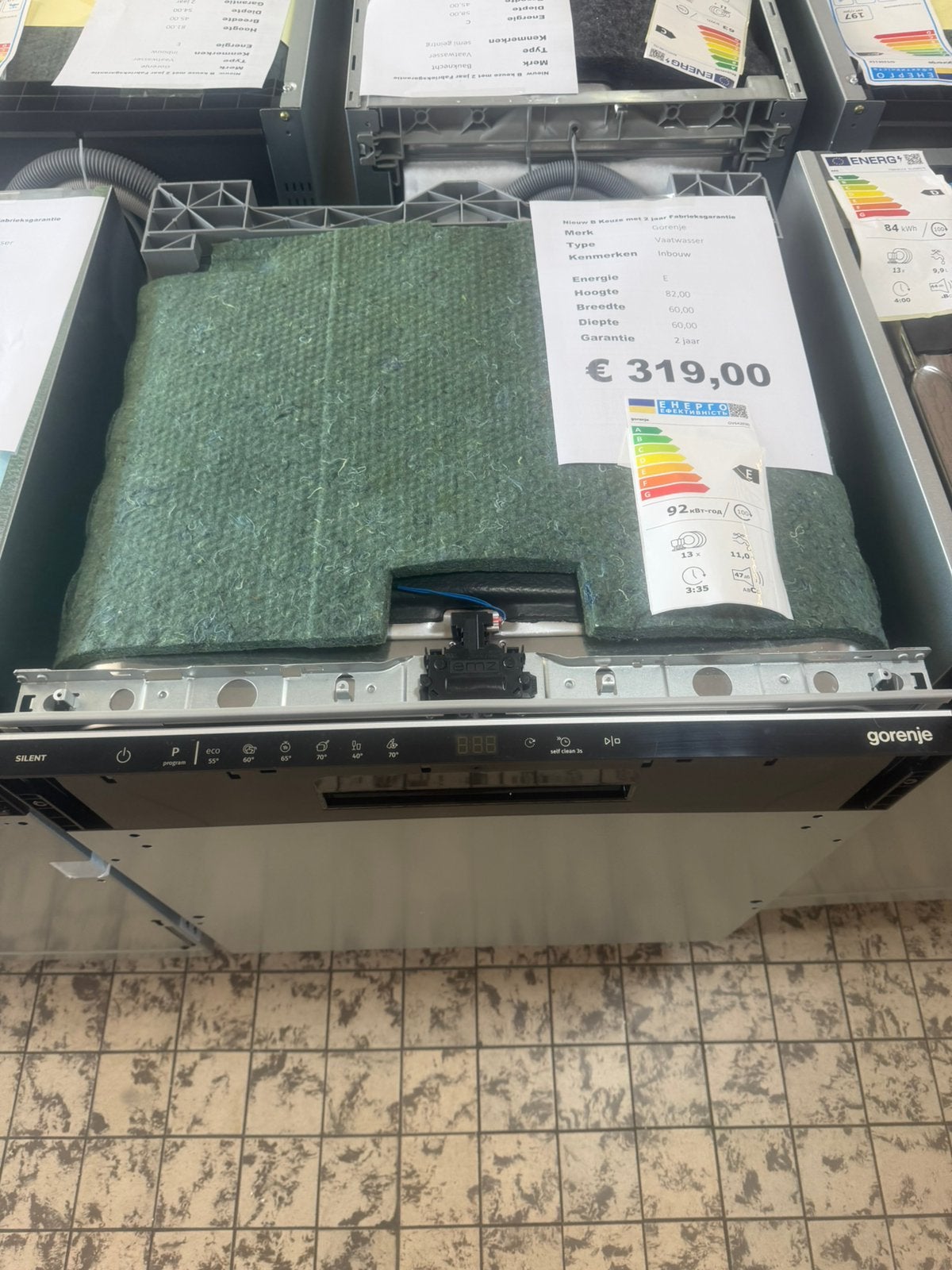 Gorenje vaatwasser volledig geïntegreerd inbouw nieuw