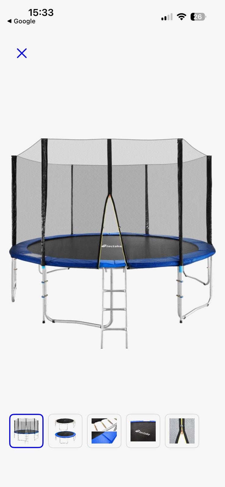 Veiligheidsnet Trampoline (396 cm) NIEUW in doos., Kinderen en Baby's, Ophalen, Nieuw