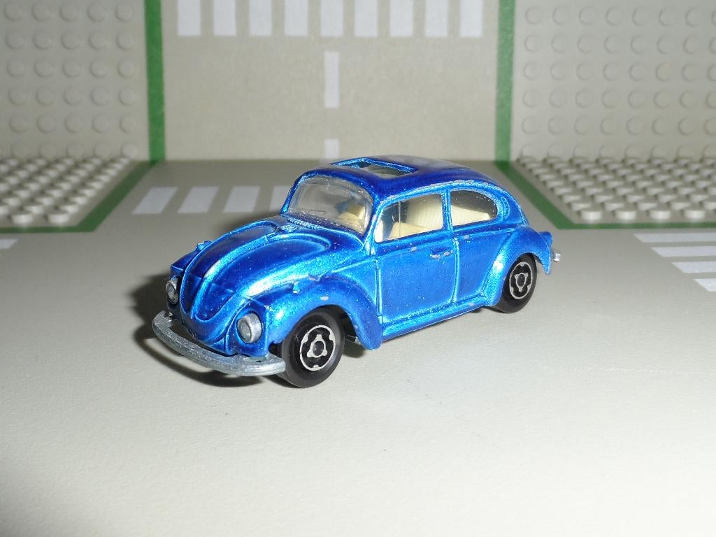 Majorette - Volkswagen Kever 1302 (blauw) - Vintage 1:64, Hobby en Vrije tijd, Modelauto's | Overige schalen, Gebruikt, Auto, Ophalen of Verzenden