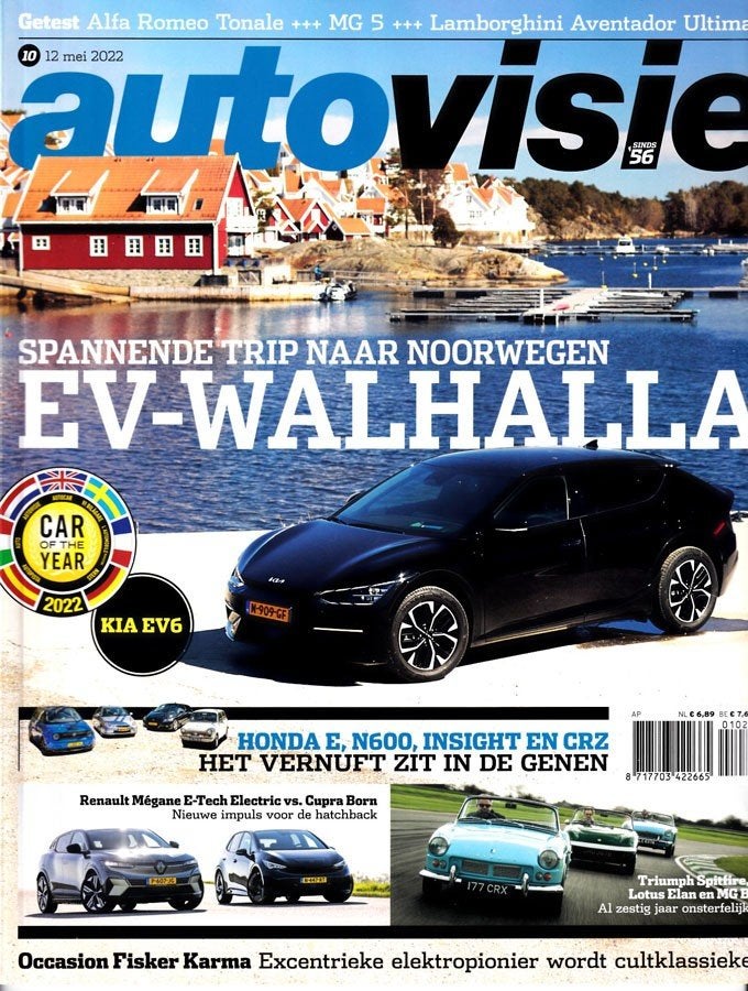 Autovisie 10 2022 : Kia EV6 - Lotus - MG - Triumph - Honda, Ophalen of Verzenden, Gelezen, Algemeen