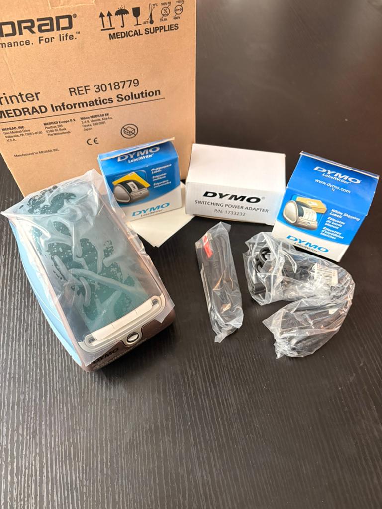 DYMO LabelWriter 400 Labelprinter + Labels + Adapter, Zwart-en-wit printen, Printer, Ophalen of Verzenden, Zo goed als nieuw